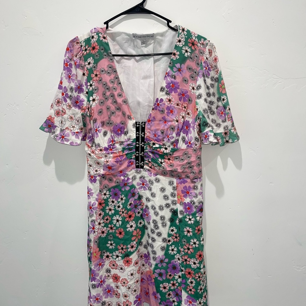 Floral V-Neck Dress